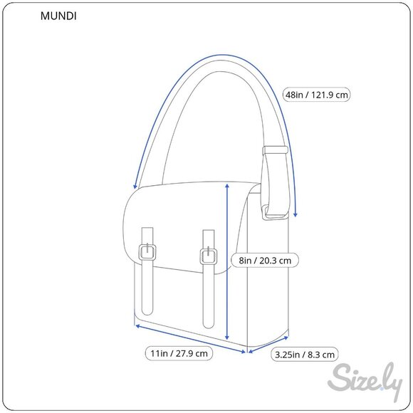 MUNDI Red Patent Leather Vintage Style Crossbody Bag - Picture 14 of 14